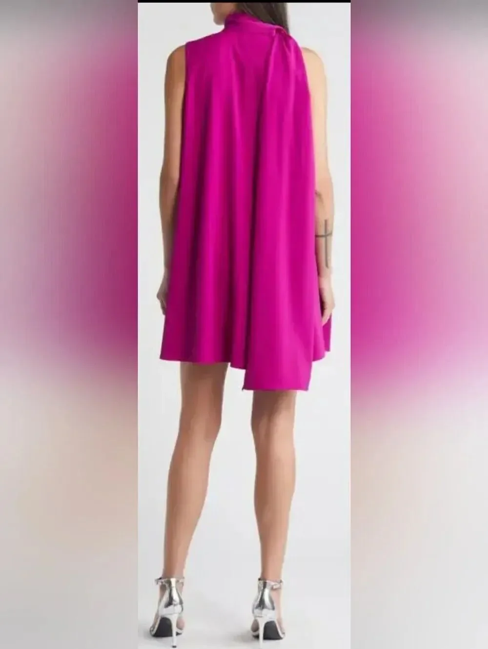 Black Halo Henna Mini Cocktail Dress In Berry Plum NWOT Size Small